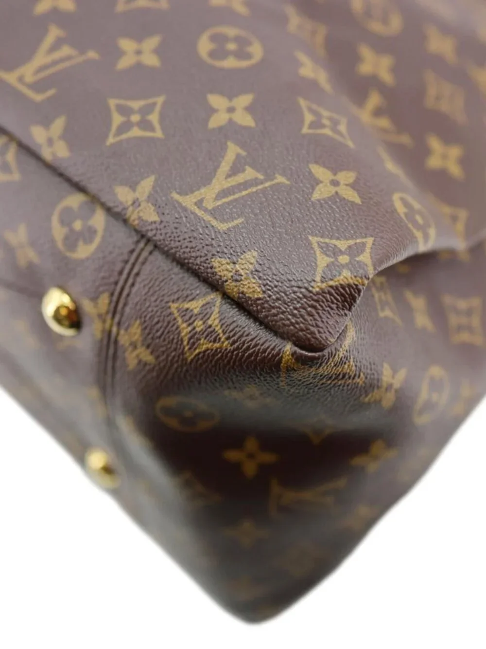 Louis Vuitton Artsy MM Monogram Canvas Hobo Bag Brown